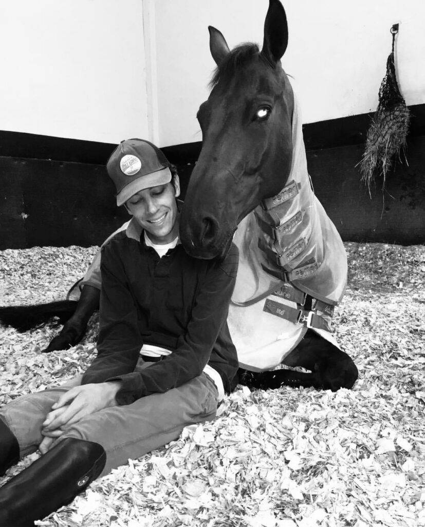 Ritchie Heaney posing with horse
